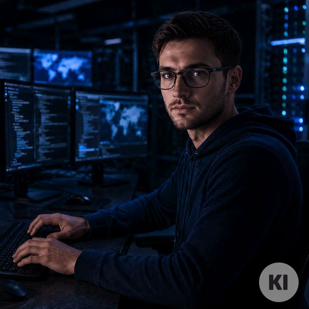 BlueFlag_Security-Mann-Serverraum