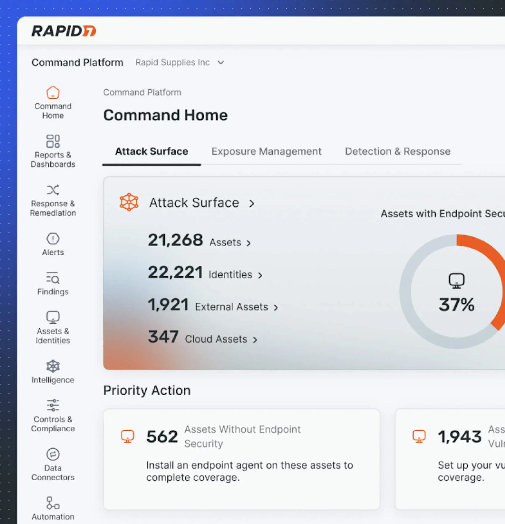 Rapid7 Incident Command Dashboard