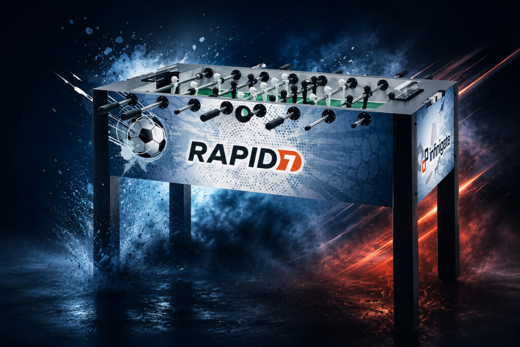 Rapid7 Tischfussball als Quizgewinn