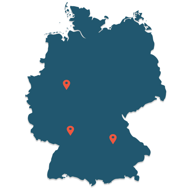 Deutschlandkarte MSP Roadshow