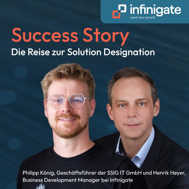 Philipp König, Geschäftsführer der SSIG IT GmbH und Henrik Heyer, Business Development Manager bei Infinigate