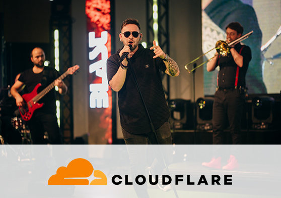 Infinigate Standparty mit der Band BLAST