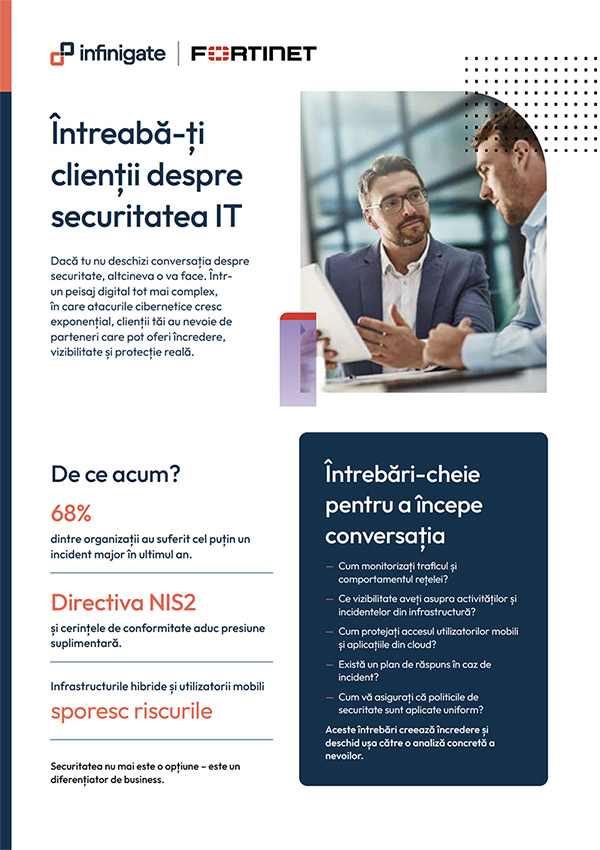 Fortinet Întreabă-ți clienții despre securitatea IT