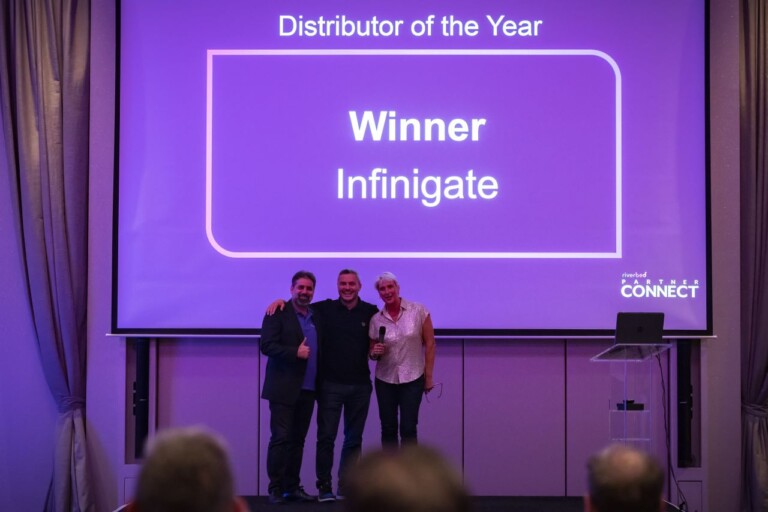 Receiving Riverbed award