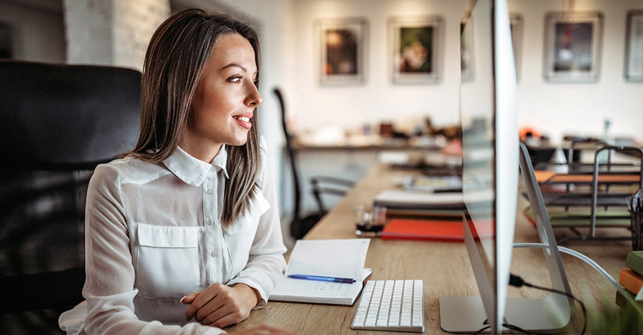 user working on Infinigate Cloud