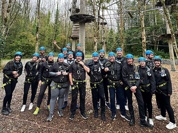 Spinnaker Abseil - Solent Mind & Infinigate Cloud group photo